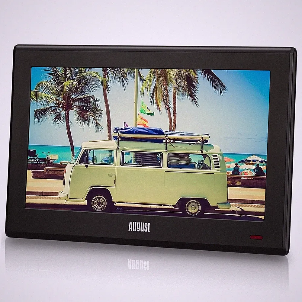 10" Tragbar HD TV DVB-T2 MPEG4 H.265/HEVC LCD Fernseher August DA100D