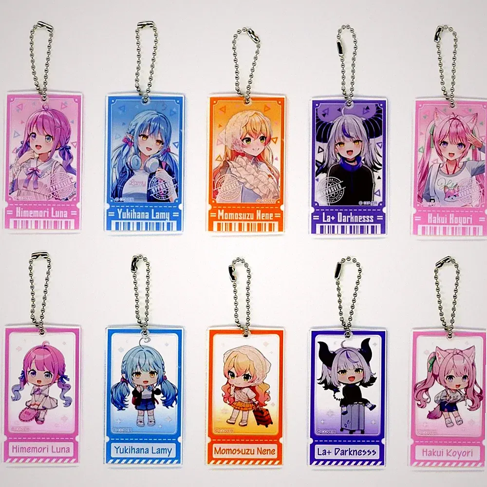 10er Set Hololive Acryl Schlüsselanhänger TRAVEL Serie Vol.1 Japan C464
