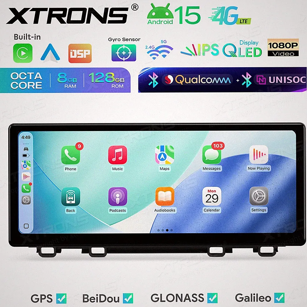 12,3" Android Autoradio Navi Für Honda CR-V 2017-2022 CarPlay 8G+128GB IPS QLED