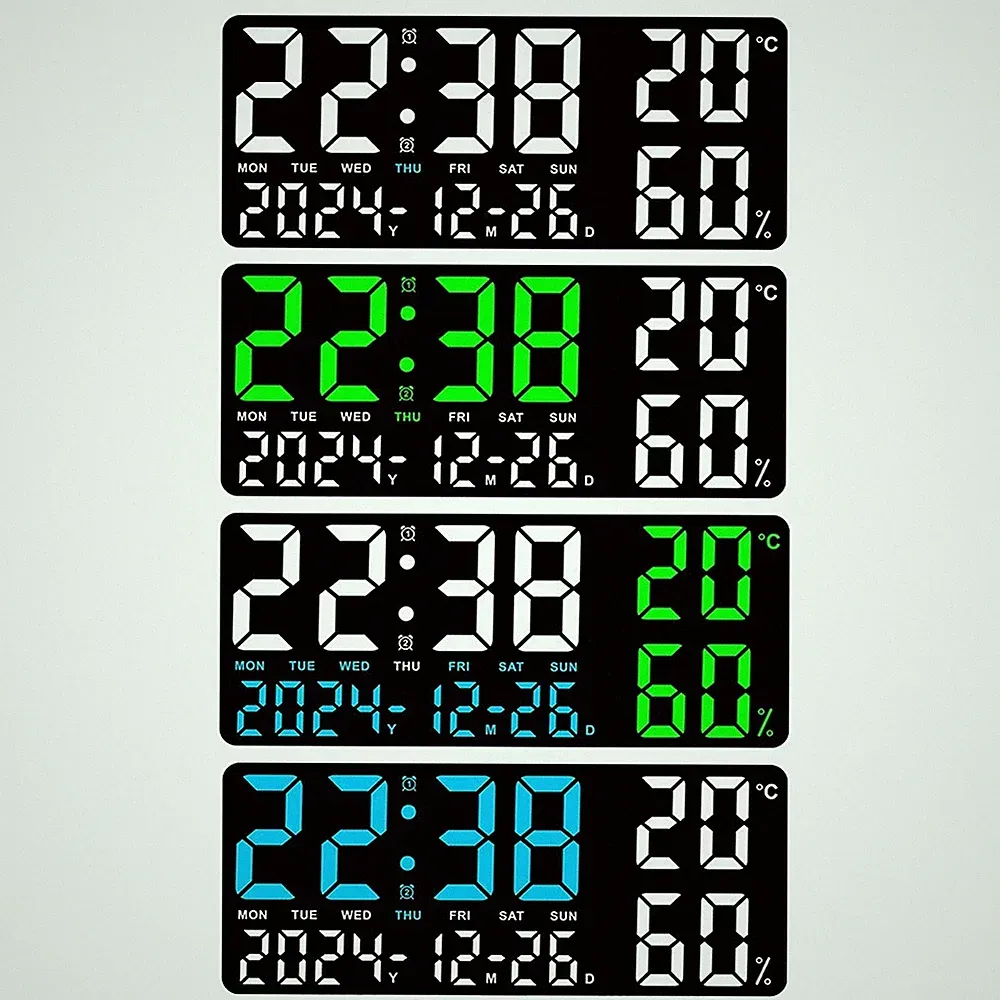 13 77 Zoll LED Digitale Wanduhr mit großem Display für Home Office