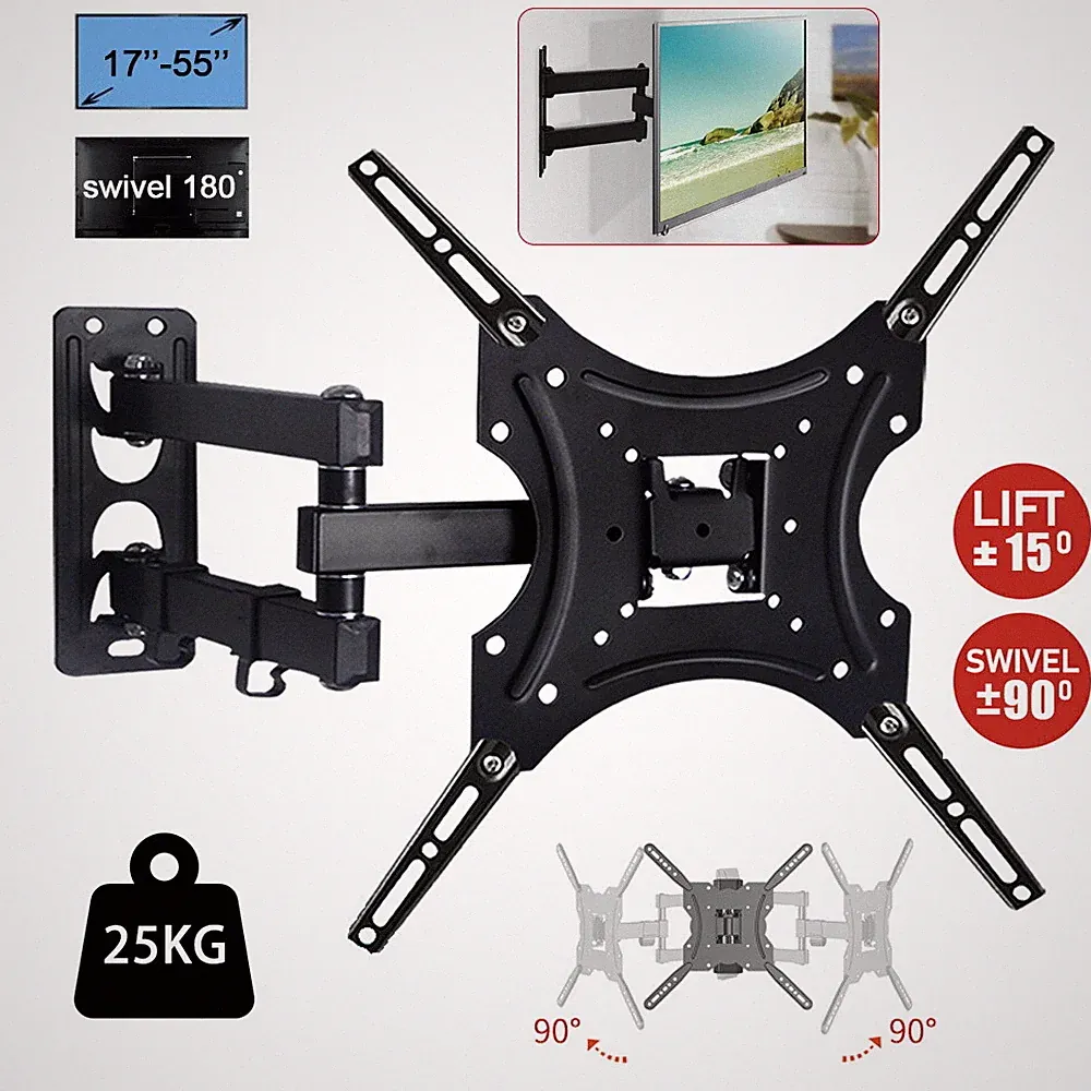 17-55 Zoll TV Fernseher Wandhalter Wandhalterung LCD LED Neigbar Schwenkbar NEU