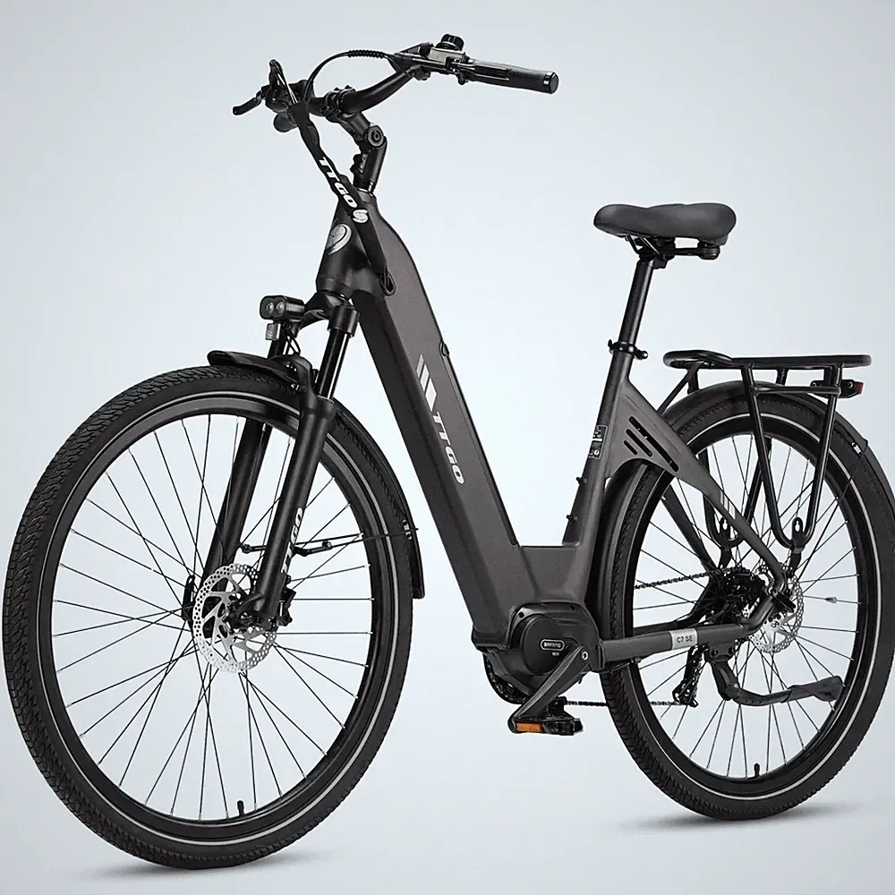 18AH 28" TTGO C7 SE Elektrofahrrad 250W BAFANG Mittelmotor 140KM 75NM City eBike