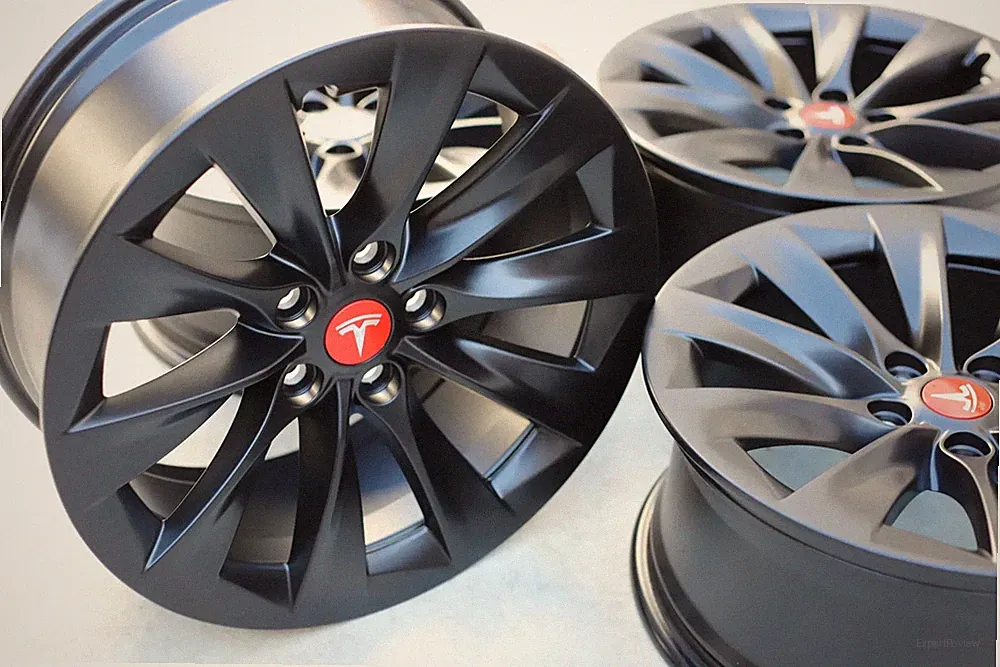 19 Zoll Tesla Model S Felgen 8x19 1059337-00-A 5YJS schwarz matt w.NEU
