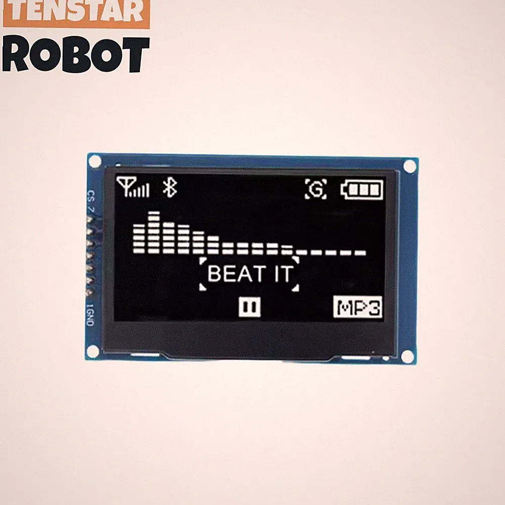 2,4 Zoll OLED LCD Anzeigemodul 128x64 I2C SPI SSD1309 Display