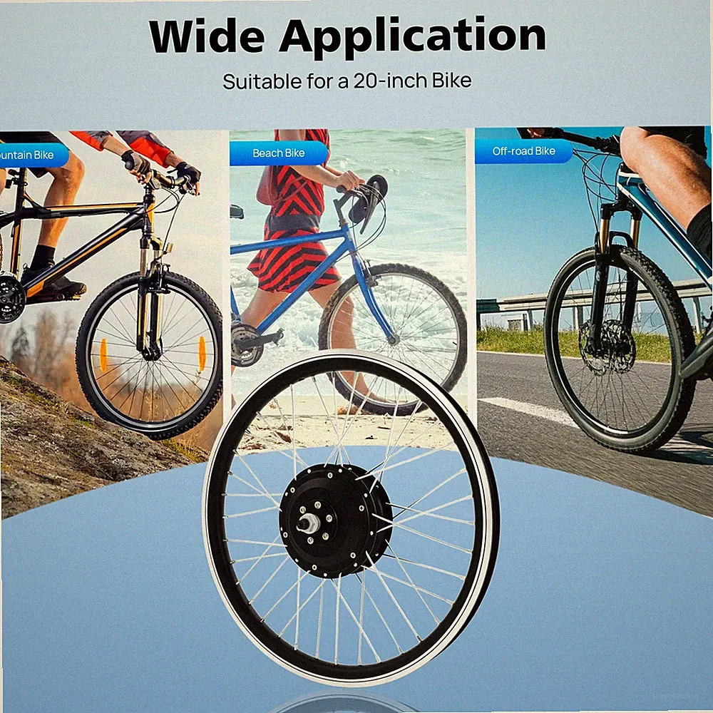 20 Zoll 250 W Elektro-Fahrrad Modifikations-Kit 440 U/min Fahrrad Vorderrad-Kit