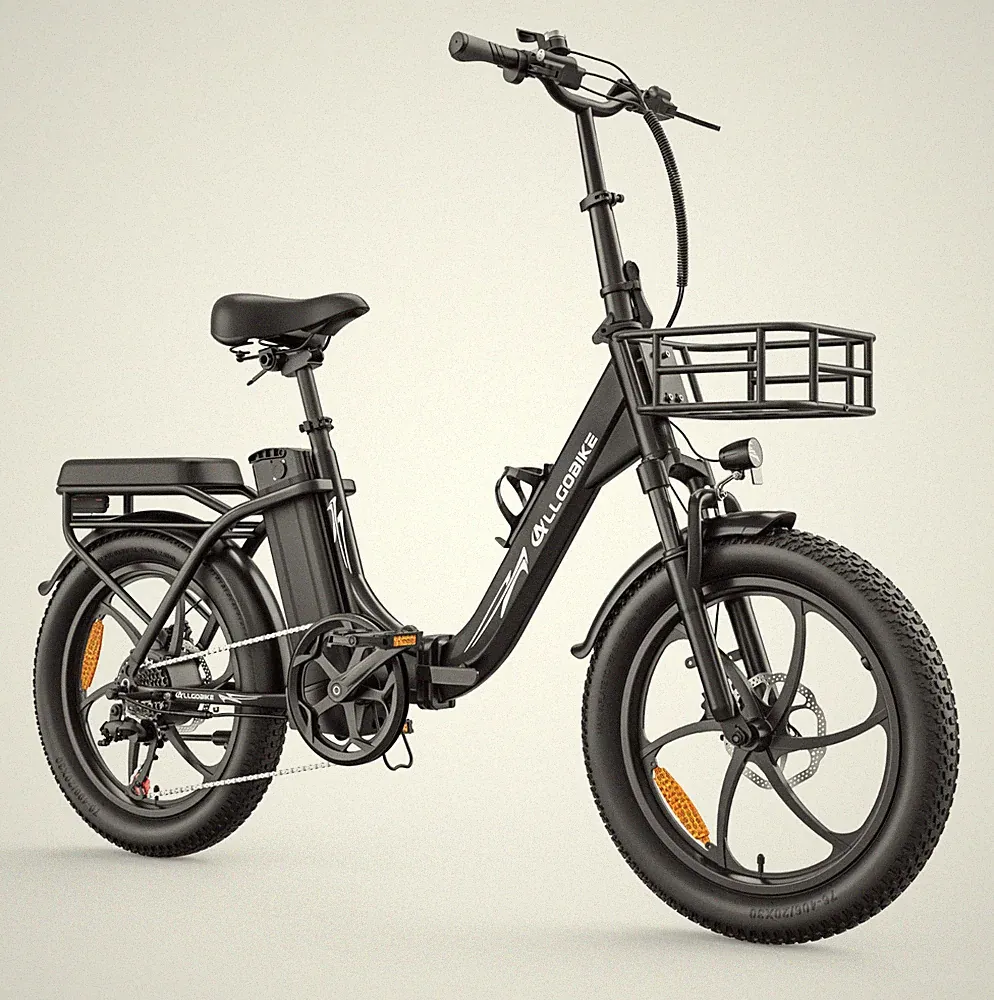 20 Zoll 75O Cargo Elektrofahrrad 48V 20AH FatBike Elektrofahrrad bis 150KM Korb