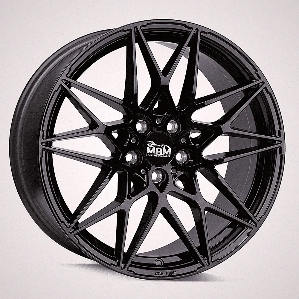 20 Zoll MAM B2 5x120 ET35 Alufelgen BLACK PAINTED