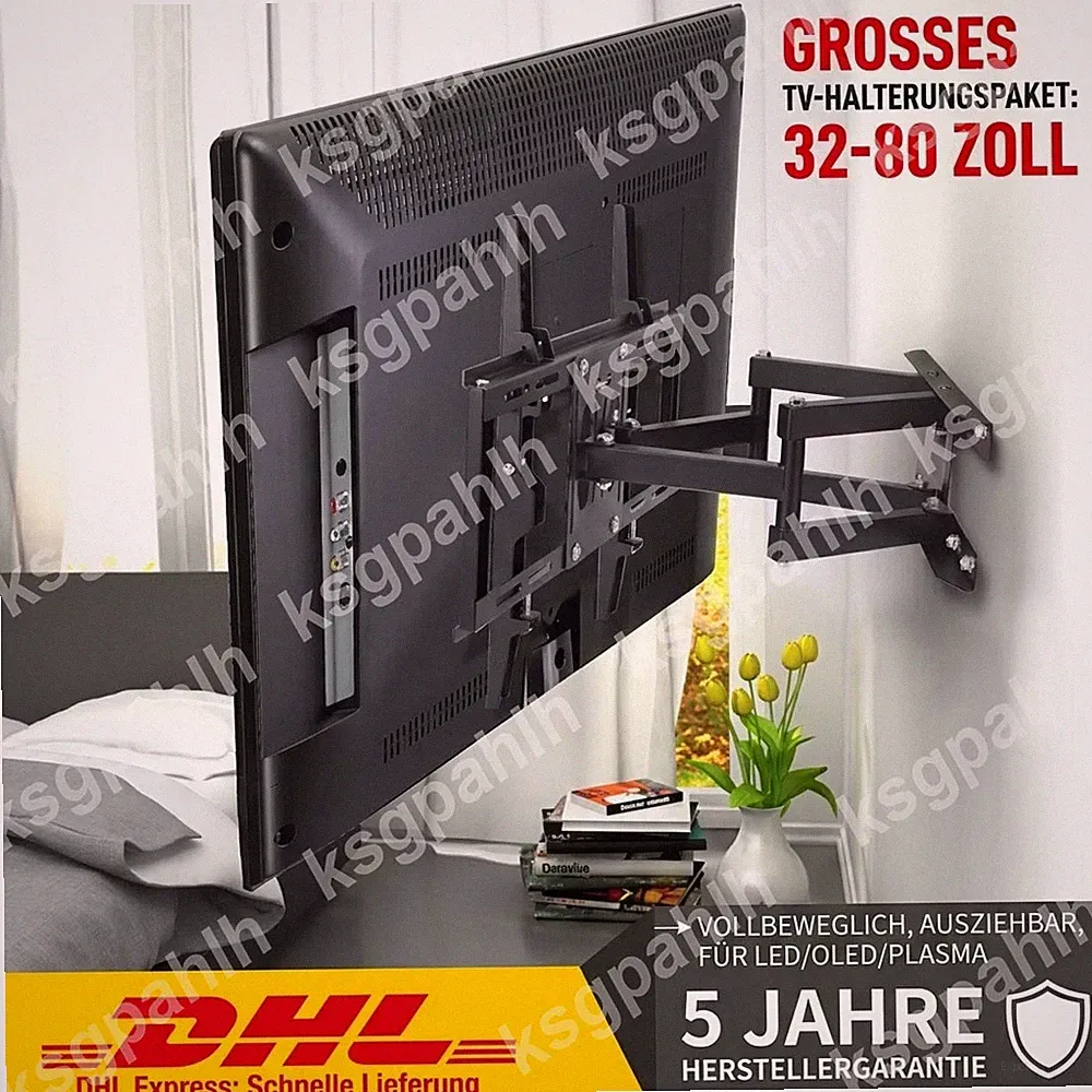 2026 Wandhalterung LED TV Superflach neigbar 32 42 50 55 60 65 70 75 80Zoll VESA