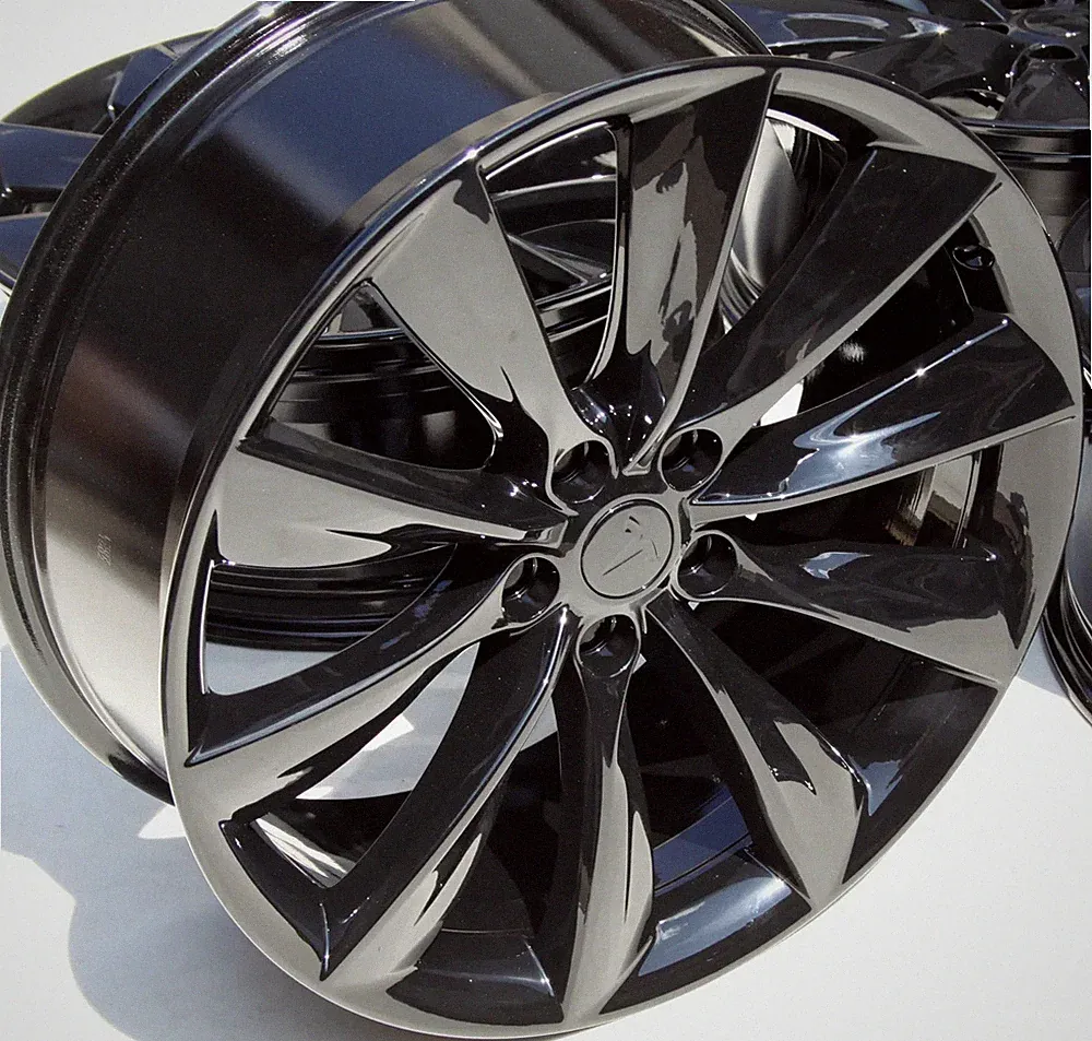 21 Zoll TESLA Model S Alu-Felgen 8,5&9Jx21 ET40 6005868-00-E Schwarz glanz 5YJS