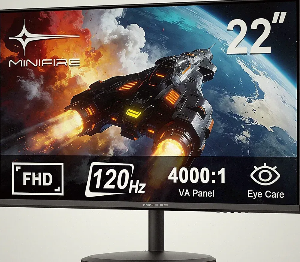 22 Zoll Monitor Business IPS Full HD 75 Hz Adaptive Sync Bildschirm Büro PC