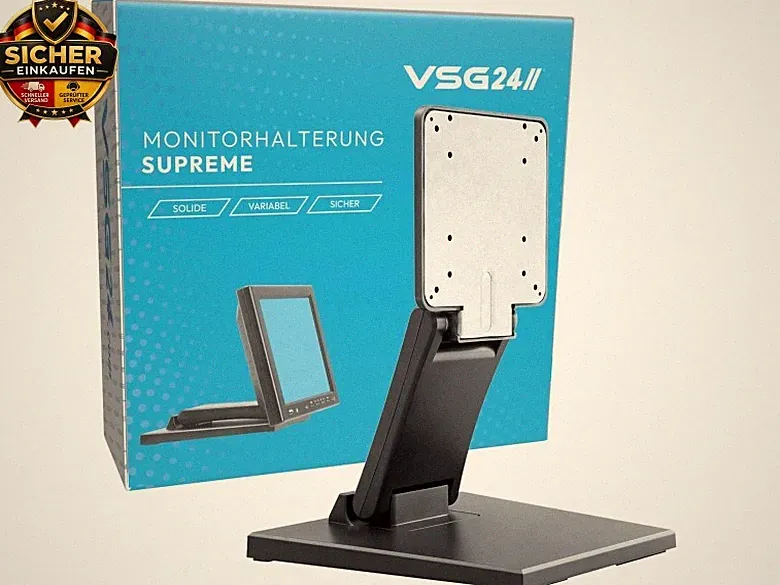 24 Supreme Flexible Monitor Halterung, Stabile VESA 100x100 Tischhalterung
