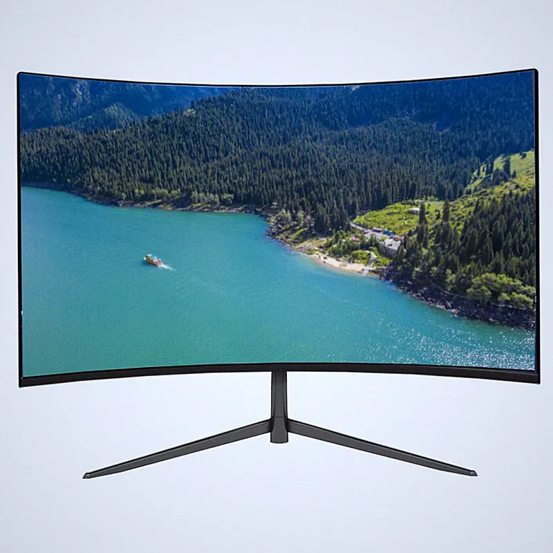 24 Zoll Curved Gaming LCD Monitor 75Hz 1920*1080p PC Monitore VGA/HDMI 250cd/m²