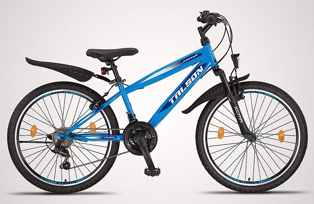24 ZOLL FAHRRAD SHIMANO 21GANG 24" KINDERFAHRRAD FASTER MOUNTAINBIKE MTB BLAU