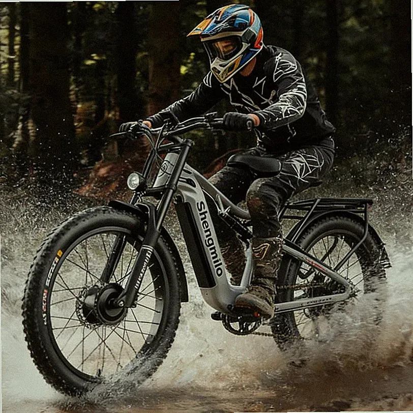 26'' 2000W Doppelmotor Elektrofahrrad E Bikes 48V E-MTB Mountainbike Ölbremse
