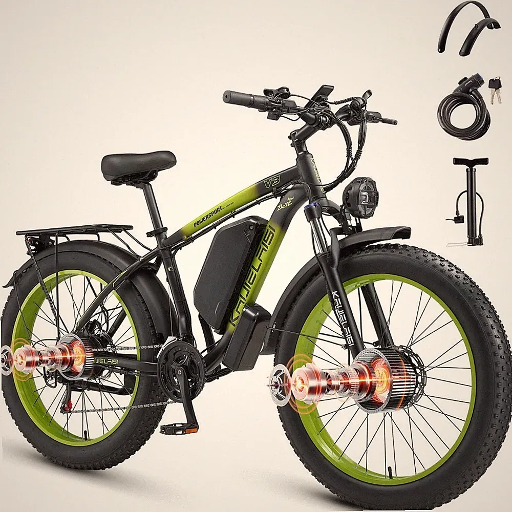 26 Zoll Dual motor Elektrofahrrad 2000W 48V/23Ah E-Mountainbike offroad E-Bike