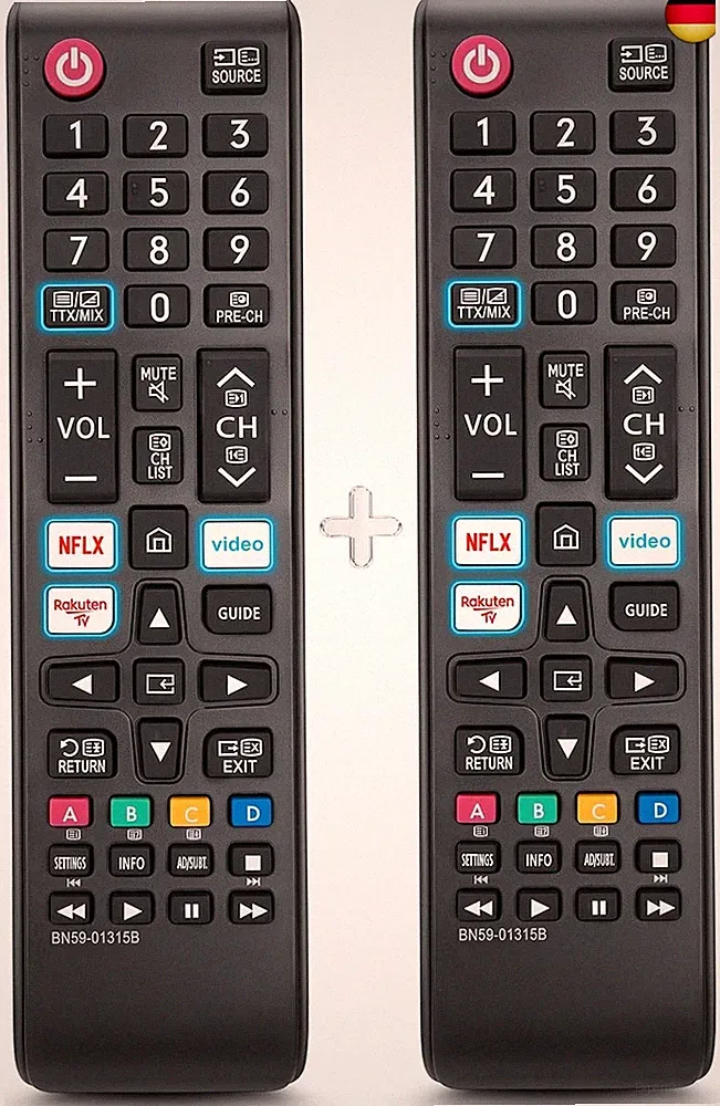 2er-Pack Universal Fernbedienung für alle Samsung Fernseher The Frame Curved