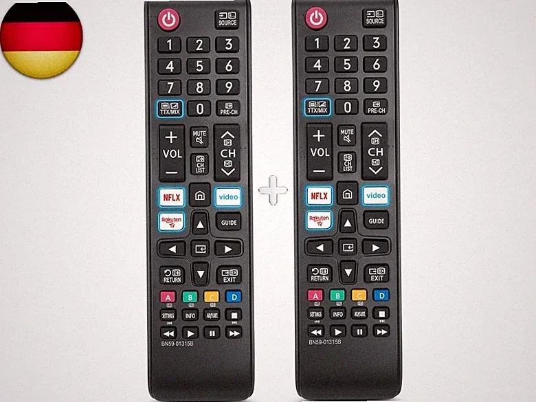 2er-Pack Universal Fernbedienung für alle Samsung Fernseher The Frame Curved