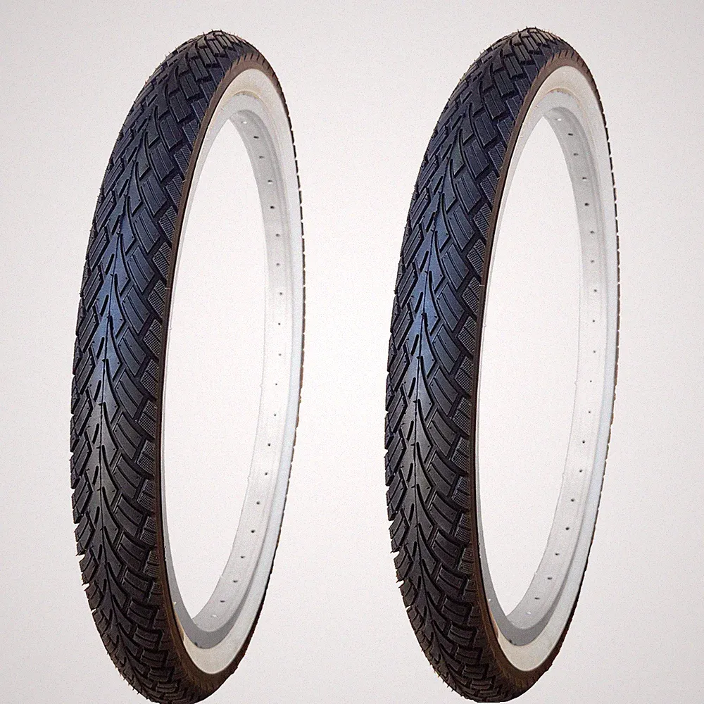 2x 20 Zoll Fahrradreifen mit Weisswand 20x1.75 KUJO 47-406 Reifen 20 Zoll