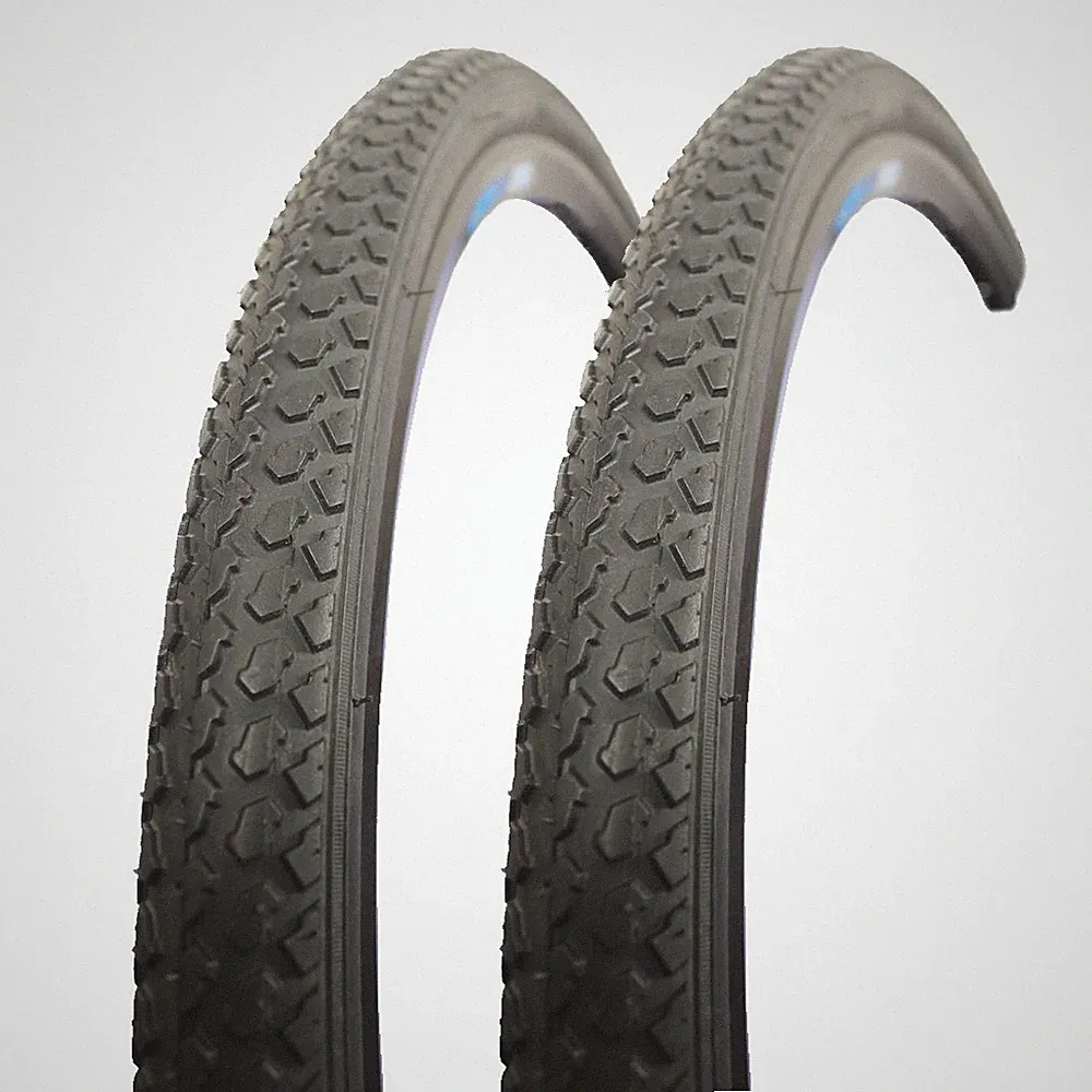 2x 28 Zoll Fahrrad City Reifen Set Stollenprofil 47-622 28x1,75 MTB Satz schwarz