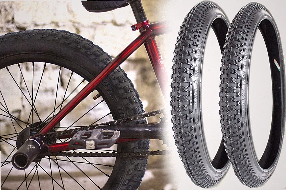 2x Fahrradreifen 20 x 1.75 Zoll 47-406 BMX Reifen Kinderfahrrad Stollenprofil
