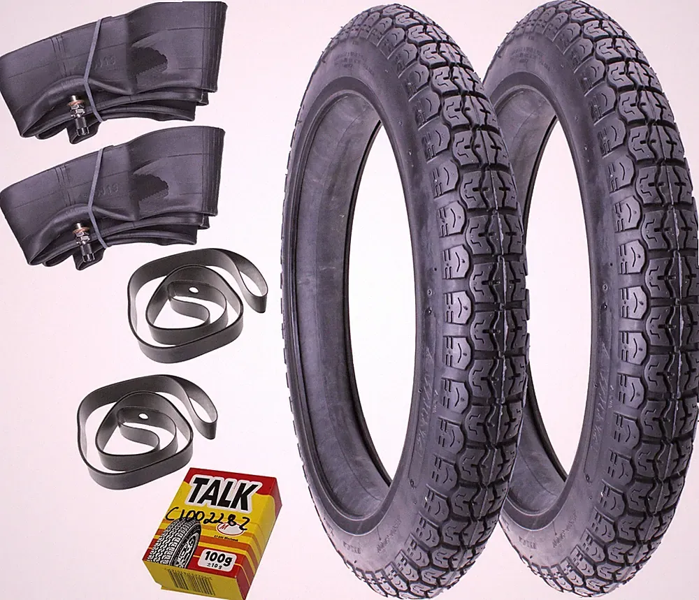 2x Reifen 18 x 2,75 18-3.25 Schlauch MZ ETZ 250 TS ES Hinten + Vorn 18-2,75 Zoll