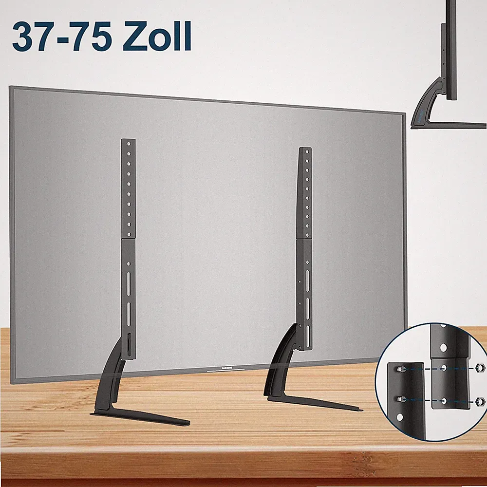 2x Tischplatte TV Ständer Standfuß für 37-75 Zoll LED LCD Samsung Sony LG Sharp