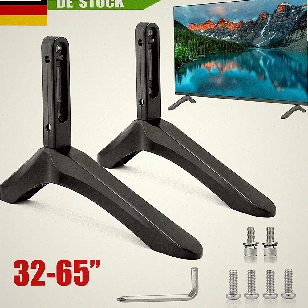 32-65 Zoll TV Ständer Fernseher Standfuß Universal Höhenverstellbar Halterung DE