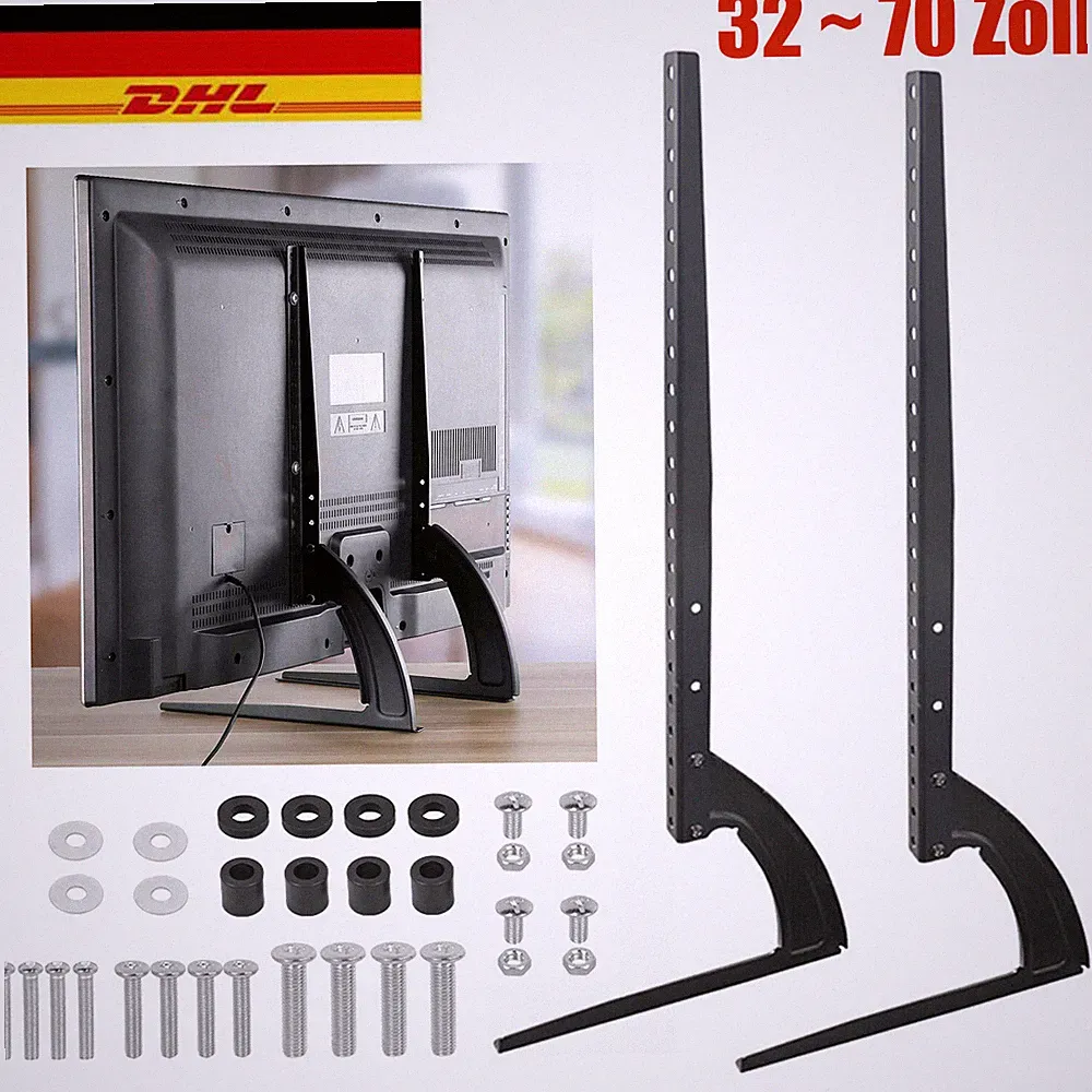 32-75 Zoll TV Ständer Fernseher Standfuß Universal Höhenverstellbar Halterung DE