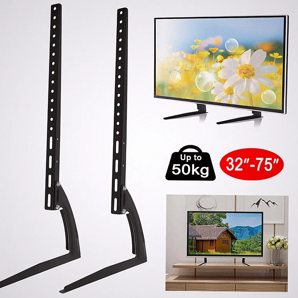32-75 Zoll TV Ständer Fernseher Standfuß Universal Höhenverstellbar Halterung DE