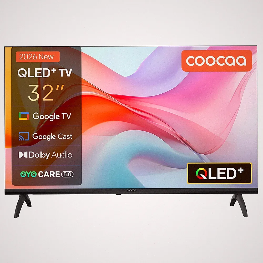 32 Zoll QLED+ Fernseher 80 cm, Google TV, HDR10 Smart TV, Dolby, EyeCare, DVB-T2