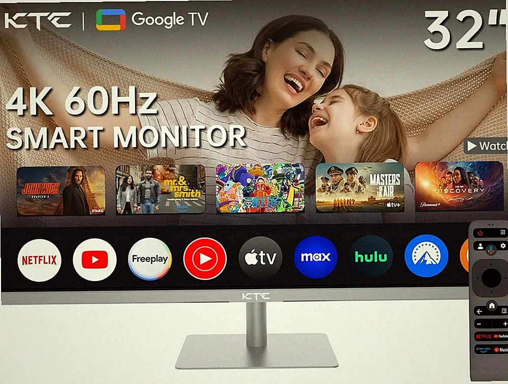 32 Zoll Smart Monitor mit Smart TV-System | UHD 4K@60Hz | Bluetooth, WiFi