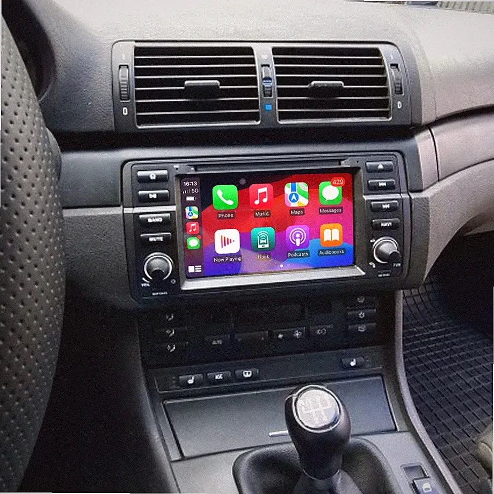 4+64GB 8-Kern Android Autoradio Carplay Für BMW 3er E46 M3 Rover75 MGZT GPS NAVI
