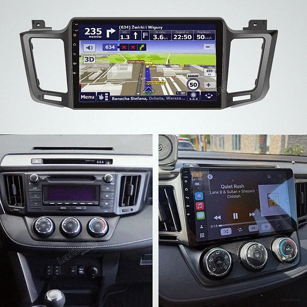 4+64GB Für Toyota RAV4 2013-2018 Autoradio CarPlay Android 15.0 RDS DSP WLAN