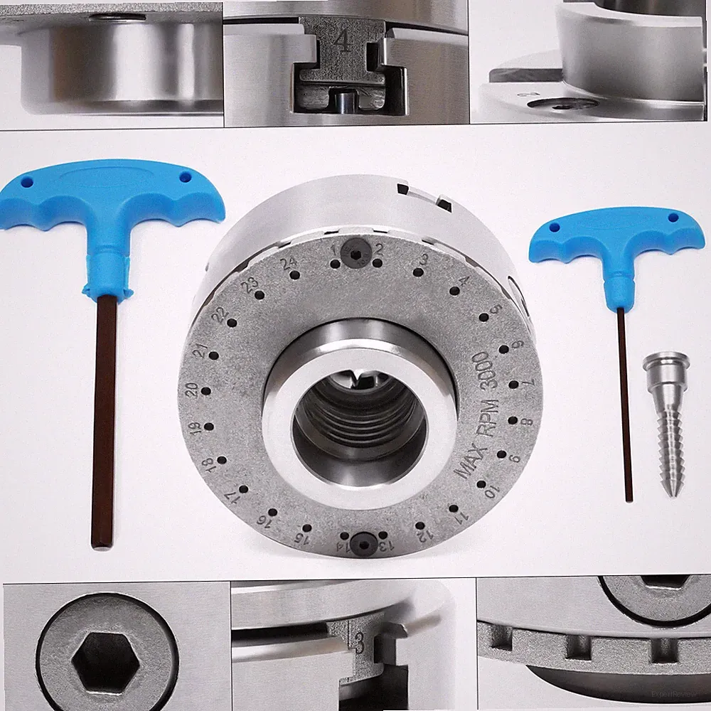 4-Backen 3.75 Zoll Spannfutter Zentrales Futter Für Drehmaschine M33 Mitte Chuck