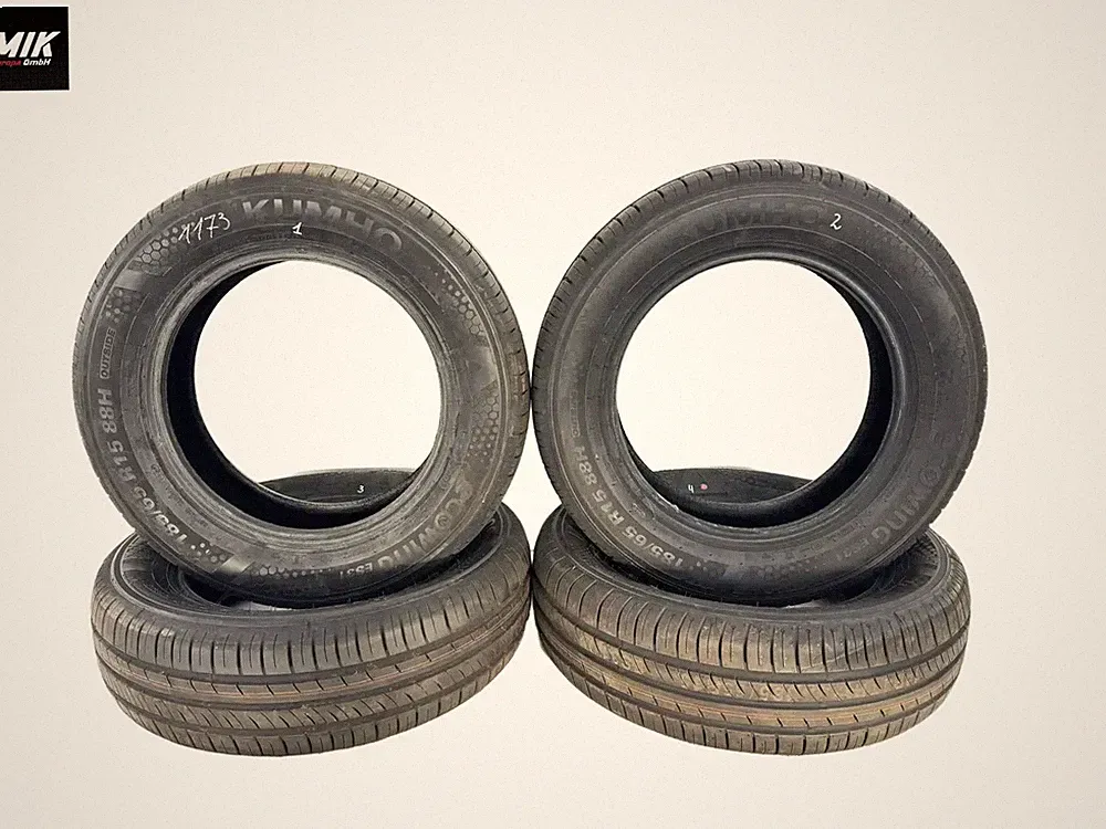 4 Stück 15 Zoll KUMHO Ecowing ES31 SOMMERREIFEN 185/65 R15 DOT2024 6,75mm