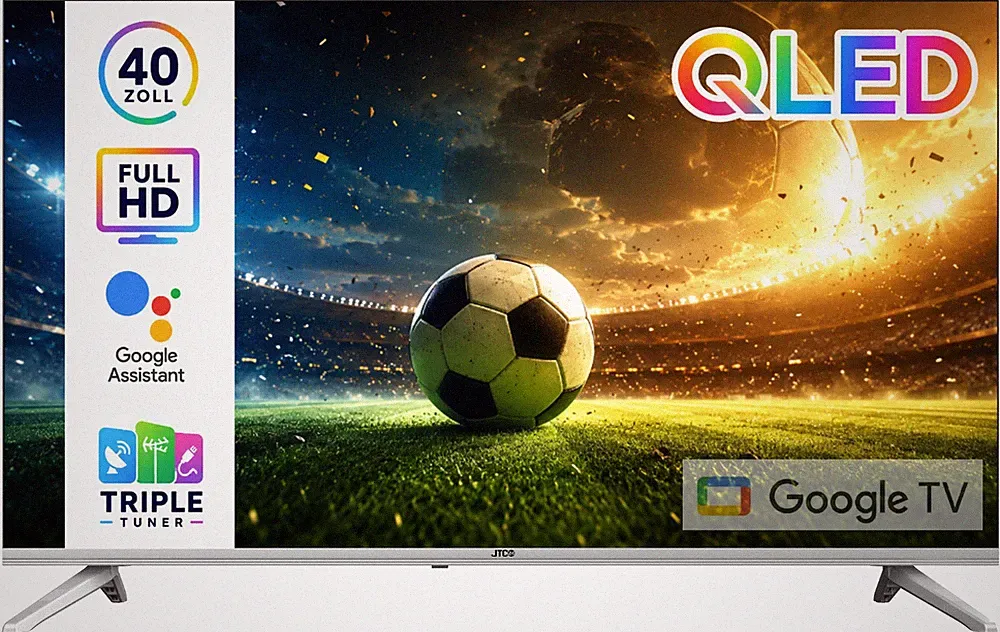 40 Zoll / 100 cm QLED Smart Fernseher JTCSQ40F39405G, Android TV, Play Store