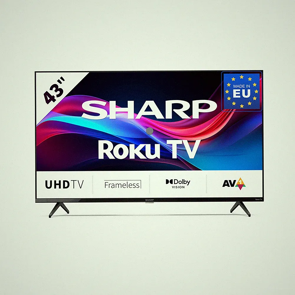 43 Zoll Fernseher (108 cm) 4K UHD Roku LED Smart TV - HDR10 - SHARP 43GJ4225E
