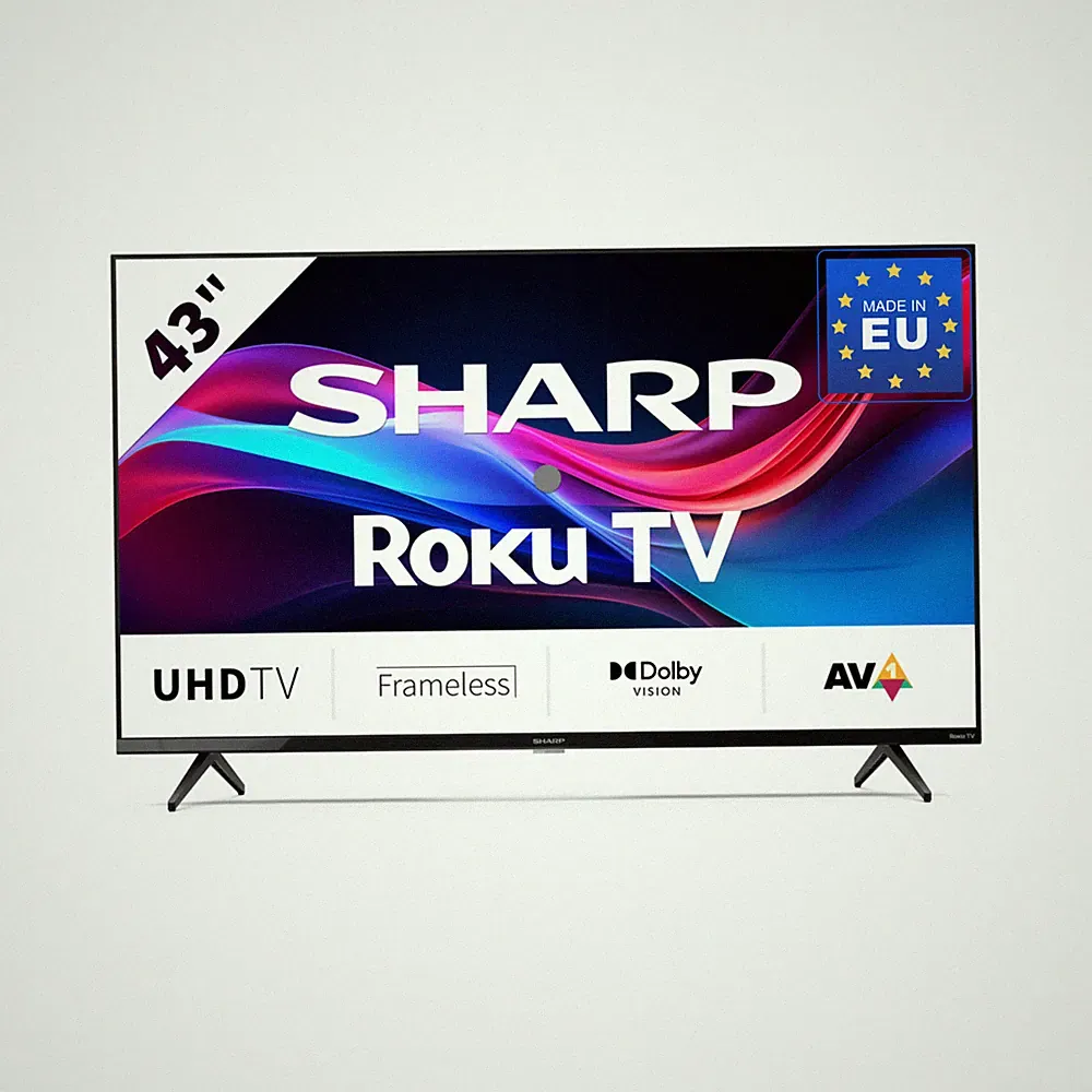 43 Zoll Fernseher (108 cm) 4K UHD Roku LED Smart TV - HDR10 - SHARP 43GJ4225E