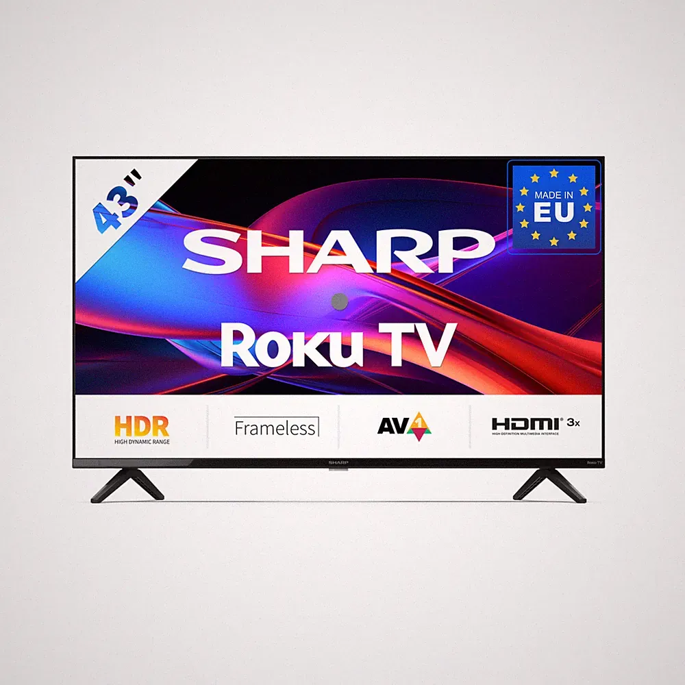 43 Zoll Fernseher (108 cm) Full HD Roku TV – HDR10, USB, WLAN - SHARP 43GD2225E
