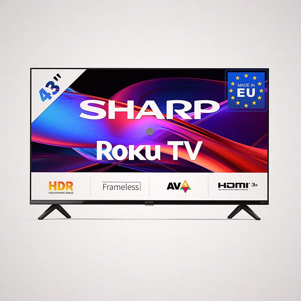 43 Zoll Fernseher (108 cm) Full HD Roku TV – HDR10, USB, WLAN - SHARP 43GD2225E