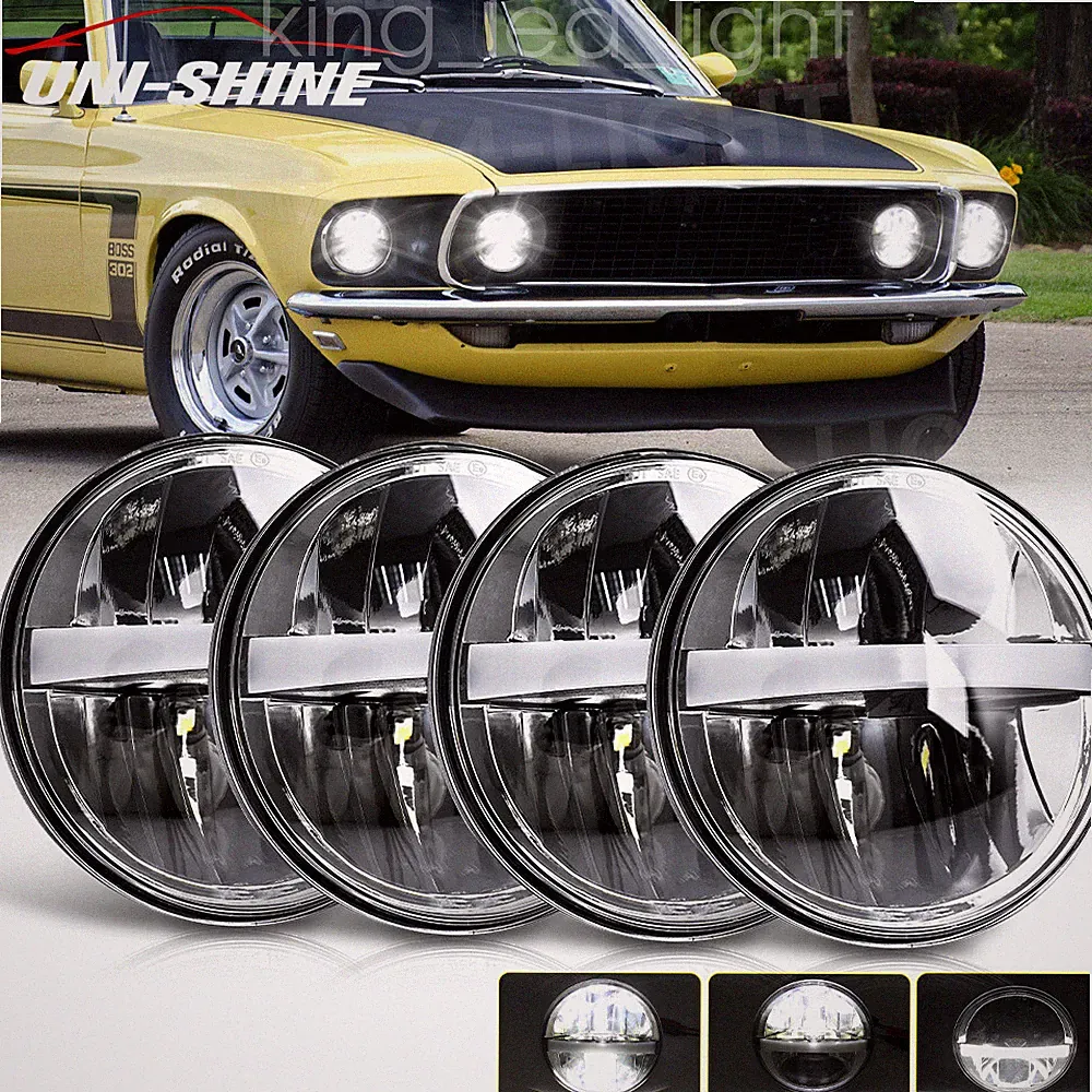 4pcs 5.75 ZOLL LED Scheinwerfer für 1969 Ford Mustang Umrüstung toyota chevy TYV