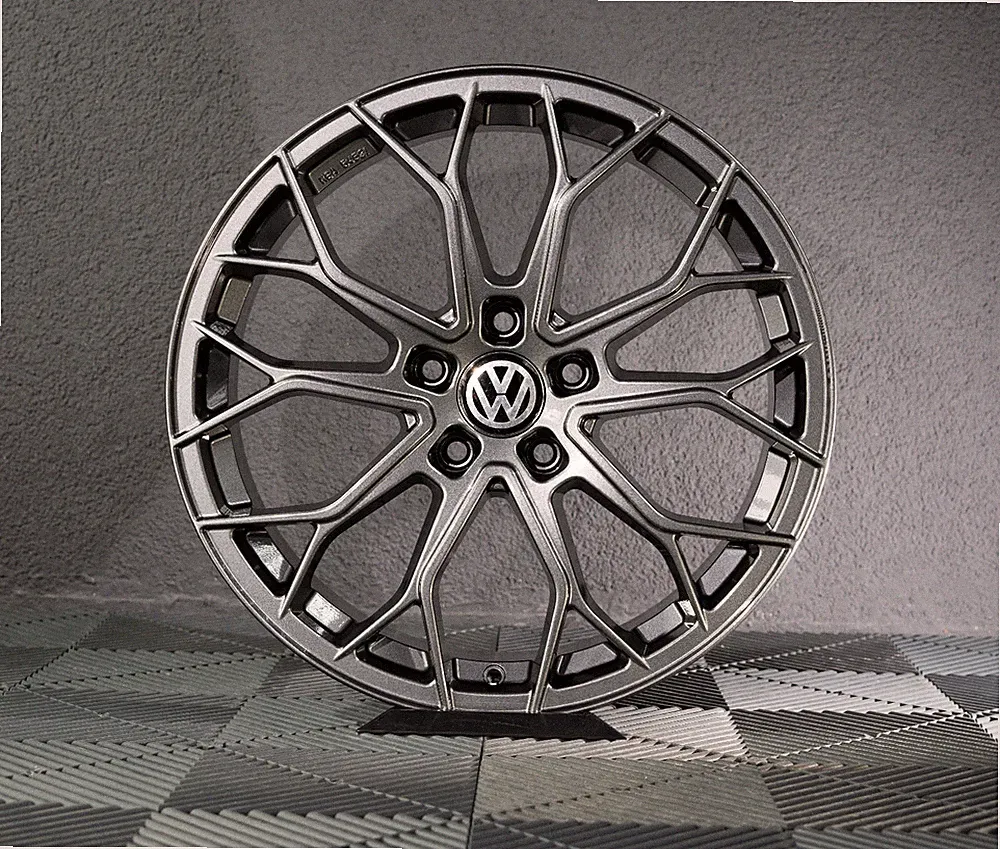 4x 19 Zoll Felgen FF01 anthrazit für VW Golf 7 8 GTI GTD GTE eGolf R-Line 7R 8R