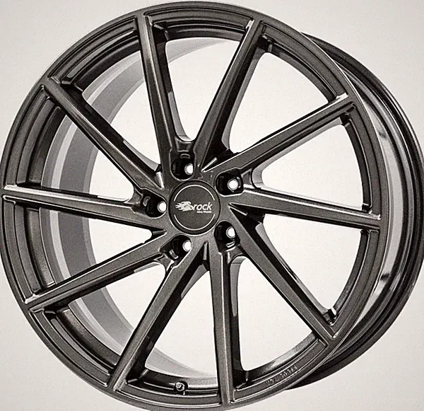 4x Alufelgen BROCK B37 Dark Sparkle (DS) 9,5x20 ET31 LK5 120 20 Zoll Felgen Alu