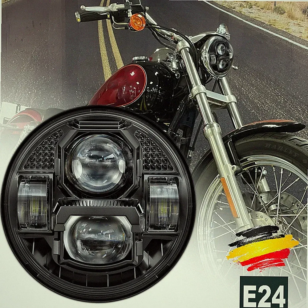 5,75 Zoll LED Scheinwerfer Hi/Lo Beam DRL Universal Hauptscheinwerfer Motorrad