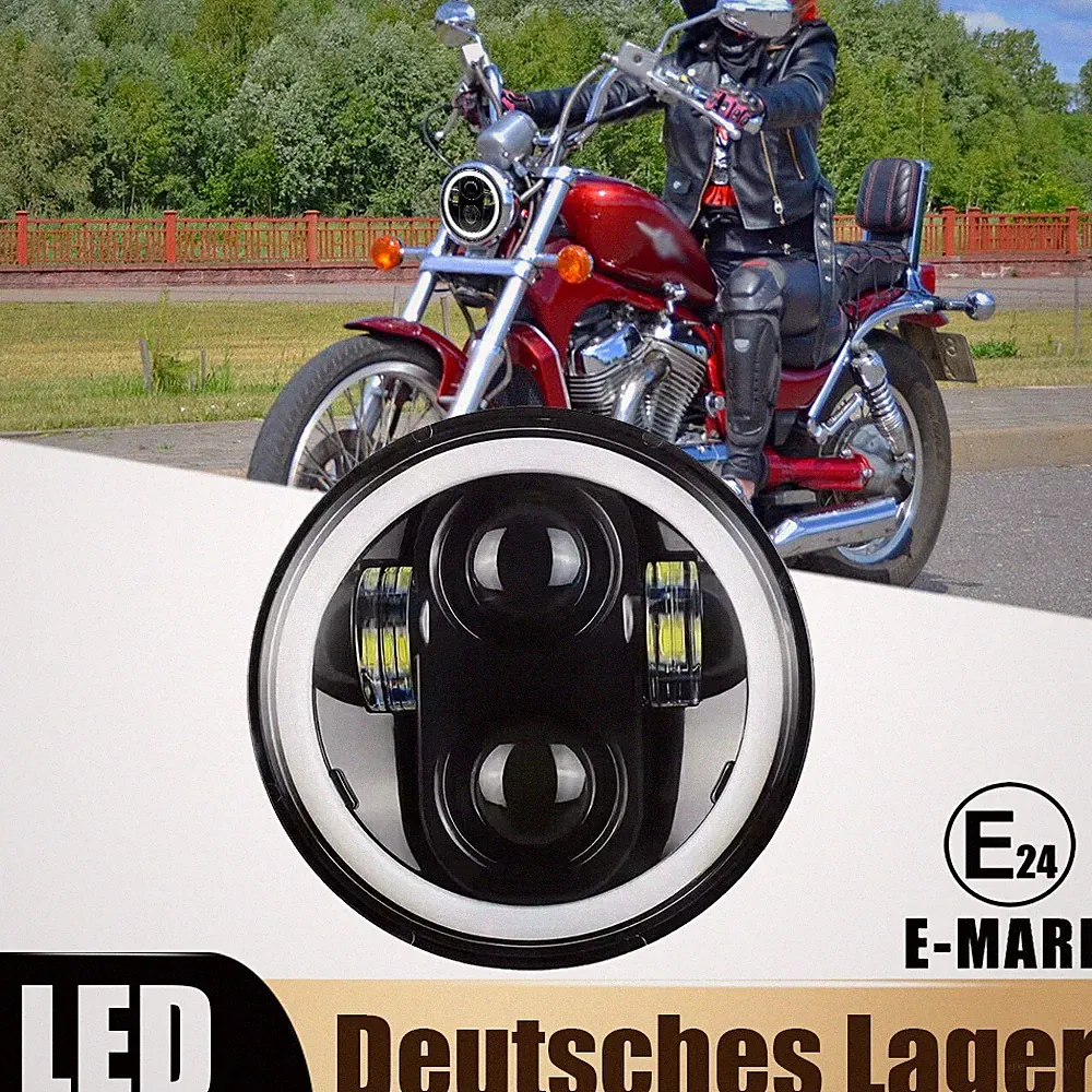 5,75 Zoll LED Scheinwerfer Standlicht Fernlicht Abblendlicht Für Suzuki VS800