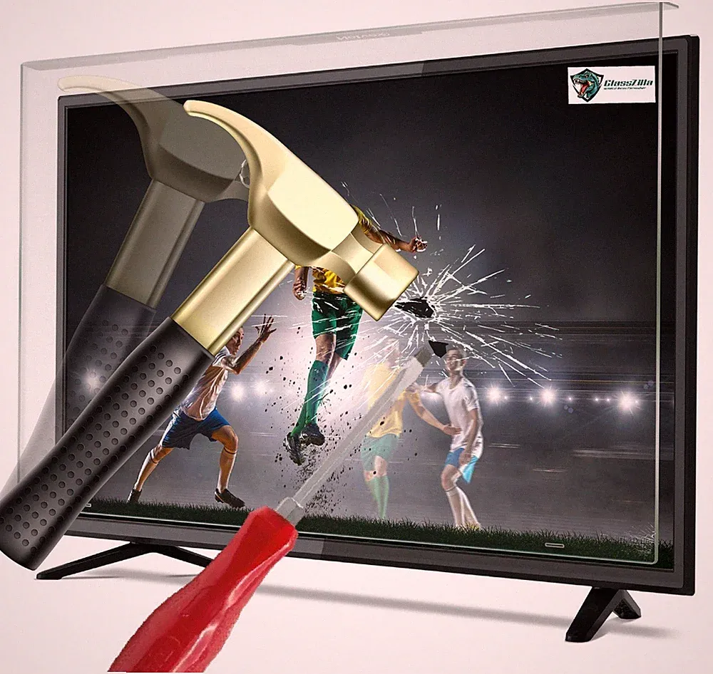 58 Zoll Fernseher Schutz / TV Bildschirmschutz / Displayschutz / TVs -GlassZilla