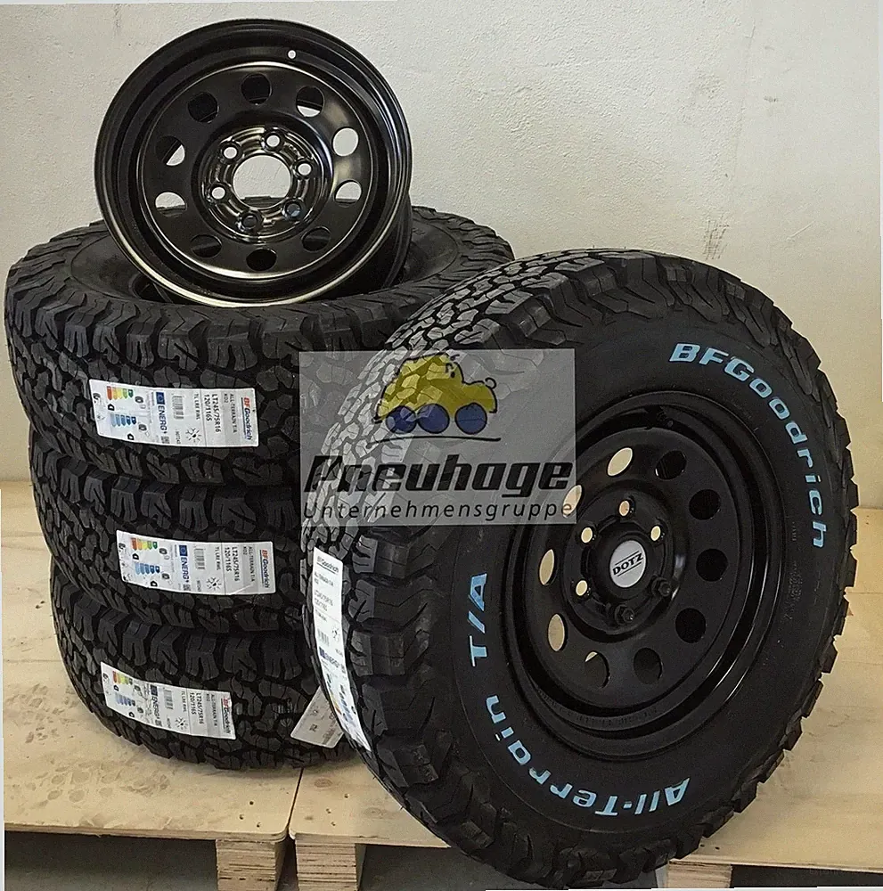 5x Mercedes Sprinter 4x4 W907 Räder 16" Zoll Offroad DOTZ 8x16 BF Goodrich KO2✅