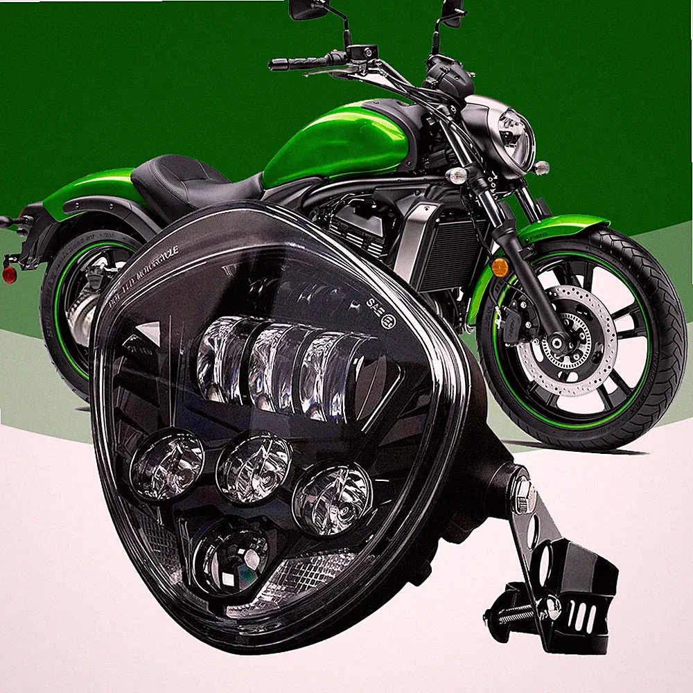 7" LED Projektor Scheinwerfer Hi/Lo Beam Für Kawasaki Vulcan S 650 800 900 1500