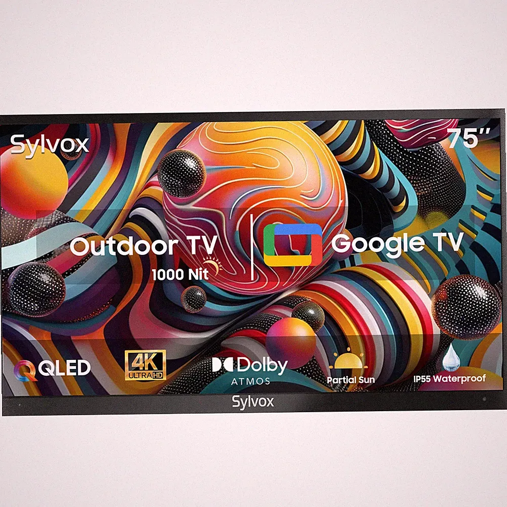 75" QLED Smart Wetterfest Outdoor TV Google Assistant Integriertes Chromecast