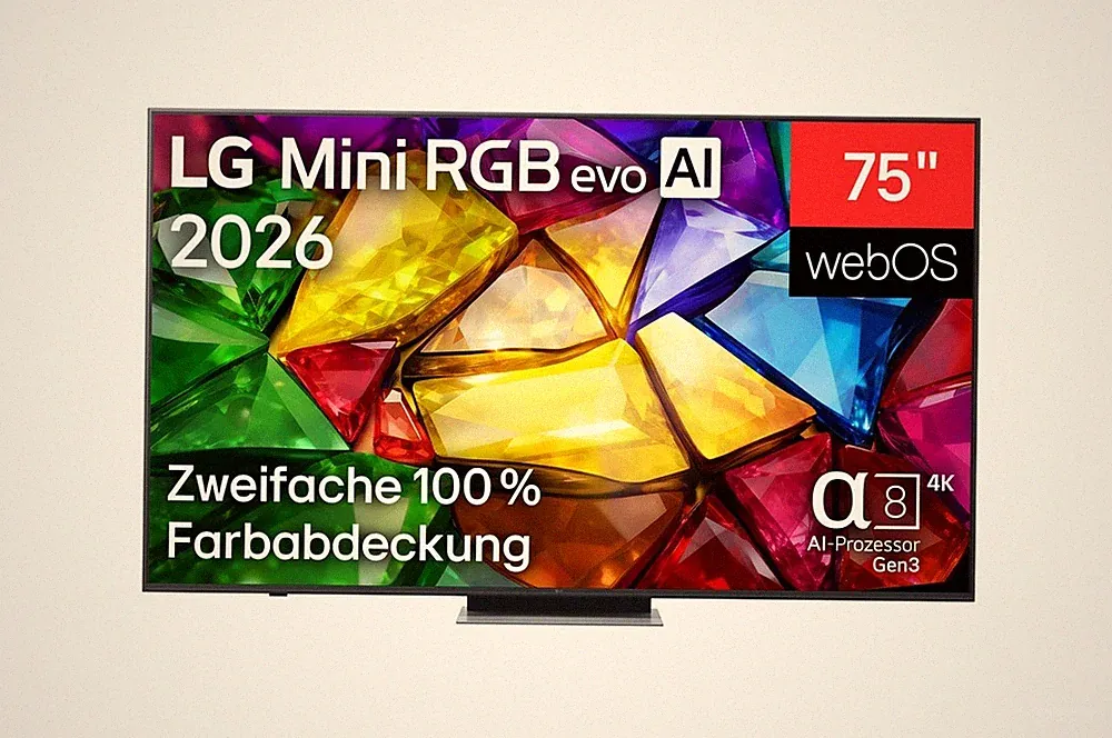75 Zoll LG Mini RGB evo AI MRGB87B 4K Smart TV 2026